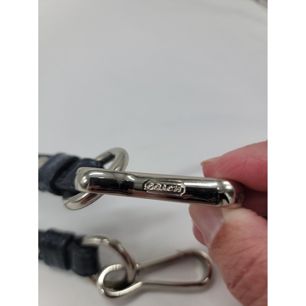 Coach Handbag Shoulder Strap Replacement Black/Blue 34" - Picture 2 of 5